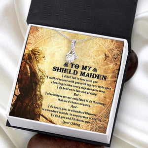 Alluring Beauty Necklace - To My Shield Maiden - I'd Choose You In A Hundred Lifetimes - Uksnb13011