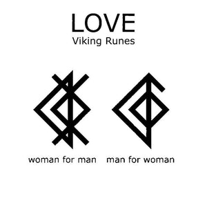 Couple Ring - Viking - My Viking Man - I Love You To Valhalla And Back - Ukgrlc26006