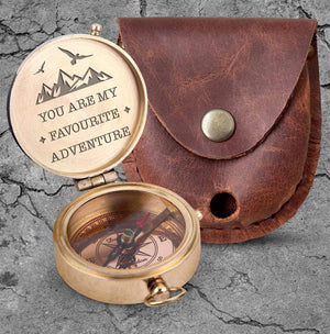 Engraved Compass - You Are My Favourite Adventure - Ukgpb26099