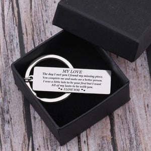 Engraved Keychain - My Love - The Day I Met You - Ukgkc13007