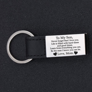 Engraved Keychain - To My Son Love, Mom - Ukgkd16001