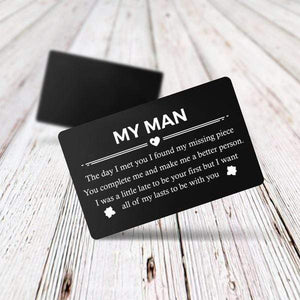 Engraved Wallet Card - The Day I Met You I Found My Missing Piece - Ukgca26005
