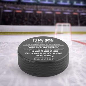 Hockey Puck - Hockey - To My Son - From Dad - I'll Always Be Your No.1 Fan - Ukgai16002