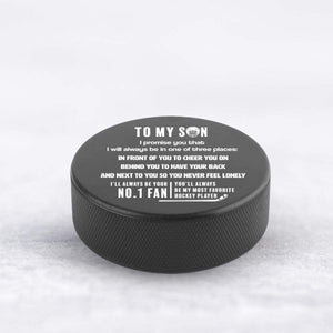 Hockey Puck - Hockey - To My Son - My Most Favorite Hockey Player - Ukgai16005