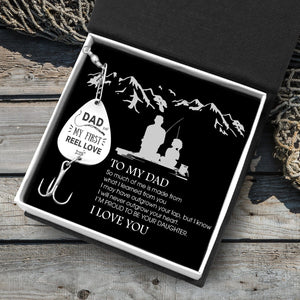 Engraved Fishing Hook - To Dad - From Daughter - My First Reel Love - What I Learned From You - Ukgfa18022