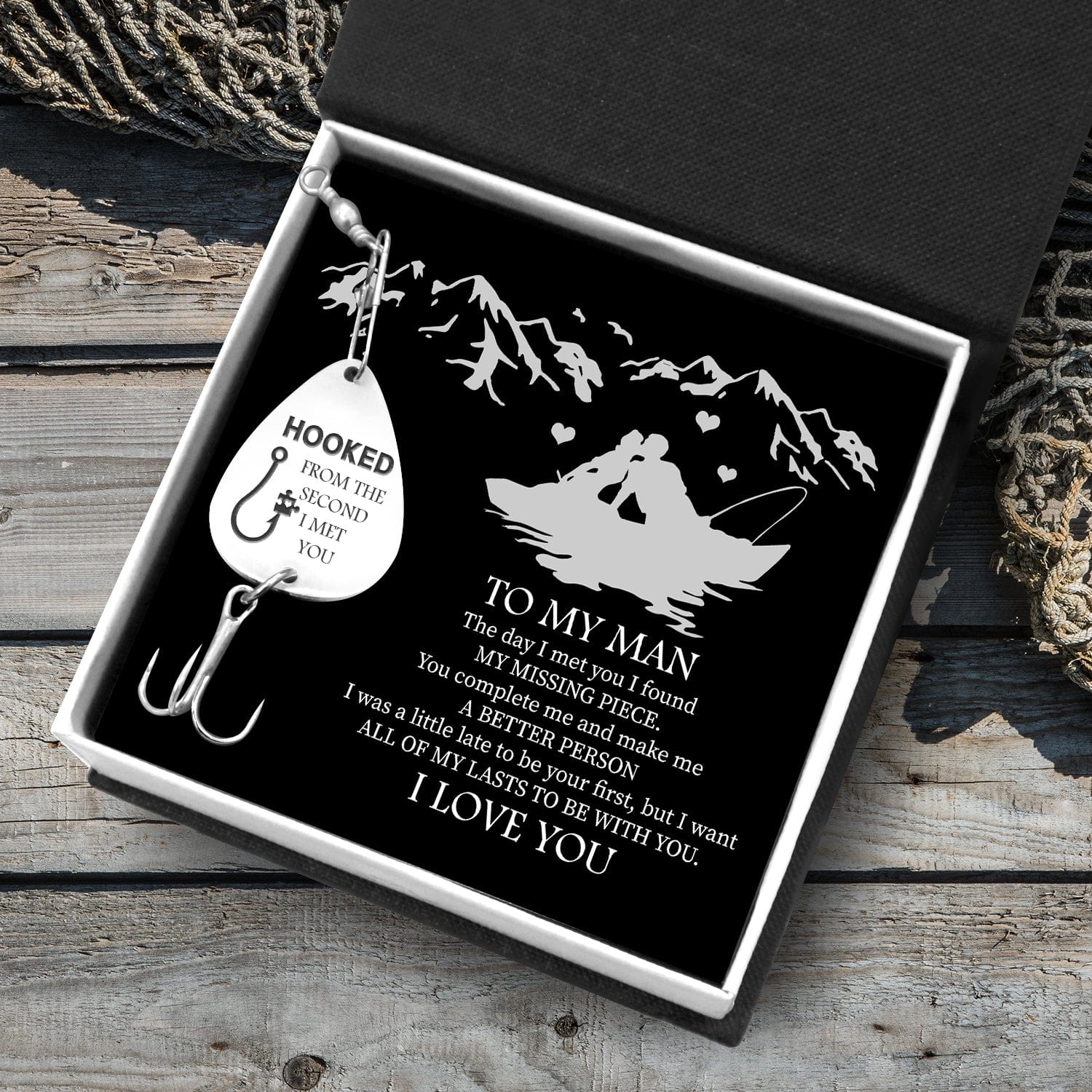 Mens Valentine Gift Ideas Personalized Fishing Lure Hooked on You ,  Personalized Gift for Boyfriend Husband, Valentine's Gift for Him -   Canada