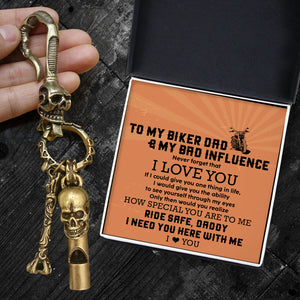Skull Keychain Holder - Biker - To My Dad - How Special You Are To Me - Ukgkci18019