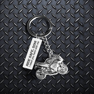 Sportbike Keychain - Biker - To My Son - I Love You - Ukgkei16004