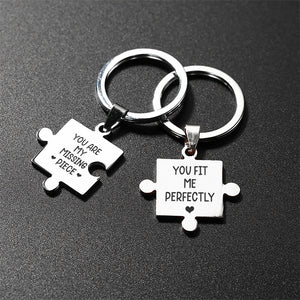 Puzzle Piece Keychain - Family - To My Girlfriend - I Love You With All I Am - Ukgkwd13002