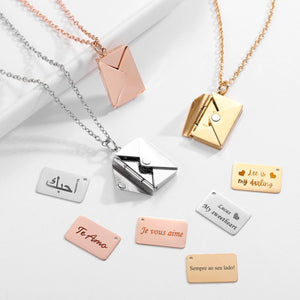 Love Letter Necklace - Family - To My Girlfriend - You Are The Stars In My Sky - Ukgnny13007