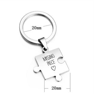 Puzzle Piece Keychain - Family - To My Future Wife - I Love You With All I Am - ukgkwd25001