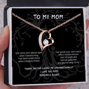 Heart Necklace - To My Mom - Thank You For Loving Me Unconditionally - Ukgnr19003 - Love My Soulmate