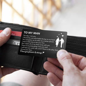 Wallet Card - To My Man - But I Want All Of My Lasts To Be With You - Ukgca26001