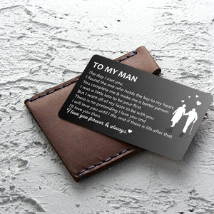 Wallet Card - To My Man - But I Want All Of My Lasts To Be With You - Ukgca26001