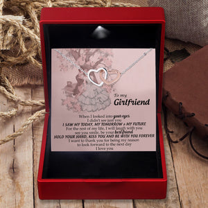 Interlocked Heart Necklace - To My Girlfriend - I Love You - Ukgnp13003