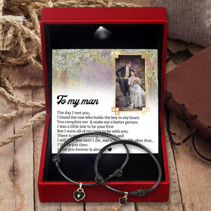 Rope Bracelet - To My Man - But I Want All Of My Lasts To Be With You - Ukgbzc26002