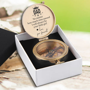 Engraved Compass - Family - To My Dad - No Matter How Much Time Passed - Ukgpb18016
