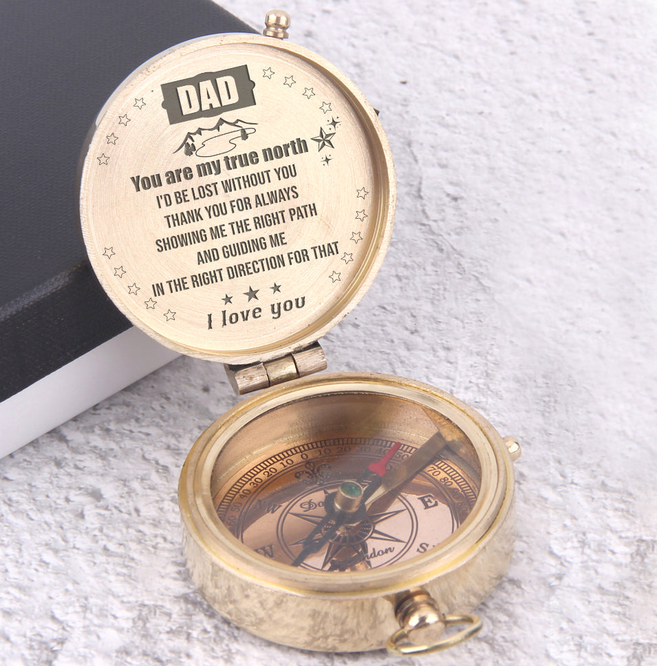 Engraved Compass - Hiking - To My Dad - You Are My True North - Ukgpb18019
