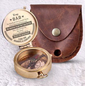 Engraved Compass - Family - To My Dad - You're The Greatest - Ukgpb18018