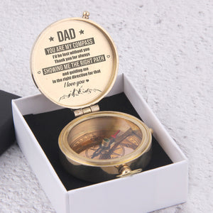 Engraved Compass - Hiking - To My Dad - You Are My Compass - Ukgpb18021