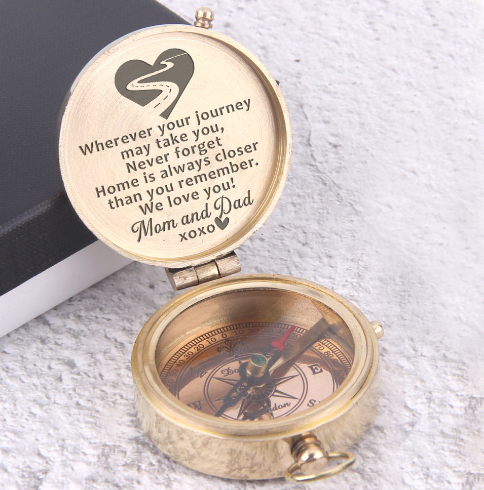 Engraved Compass - Family - To My Son - We love you ! Mom And Dad - Ukgpb16003