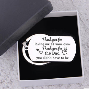 Dog Tag Keychain - To My Dad - Thank You For The Dad - Ukgkn18002
