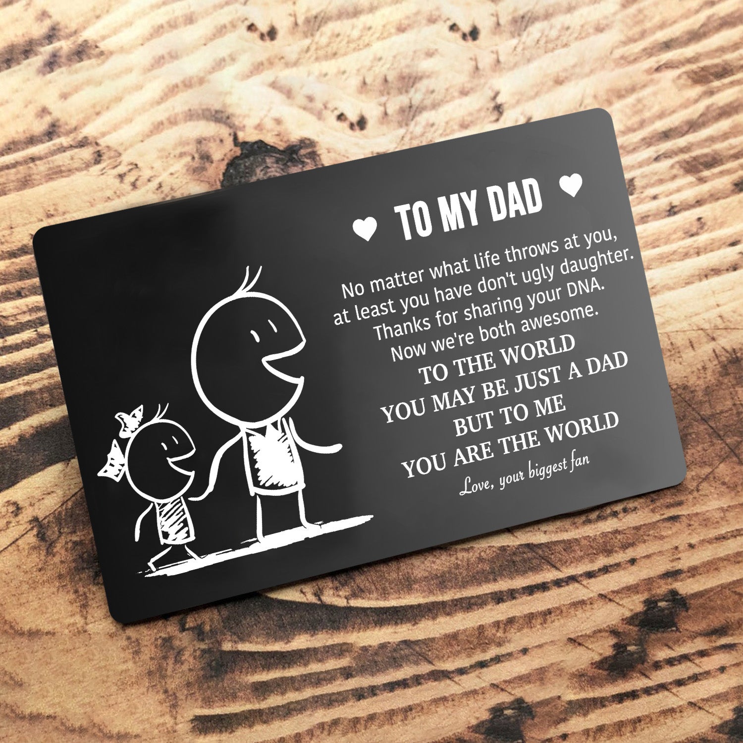 Wallet Card - Family - To Dad - Thanks For Sharing Your DNA! - Ukgca18010