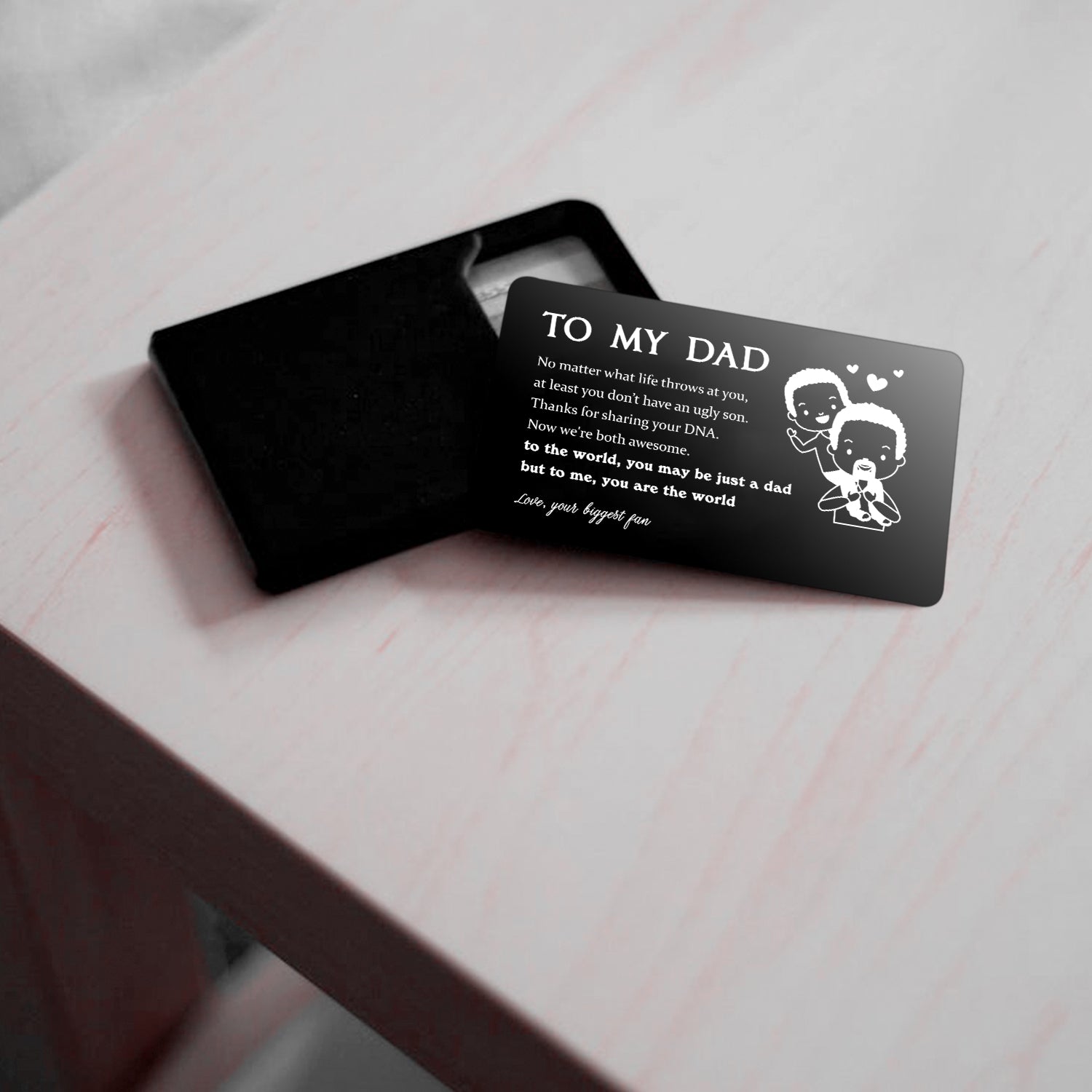 Wallet Card - Family - To Dad - To The World, You May Be Just A Dad But To Me, You Are The World - Ukgca18012