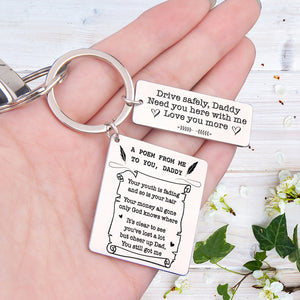 Calendar Keychain - Family - To My Dad - A Poem From Me To You, Daddy - Ukgkr18006