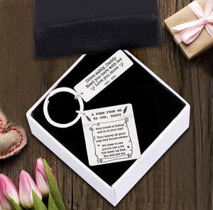 Calendar Keychain - Family - To My Dad - A Poem From Me To You, Daddy - Ukgkr18006