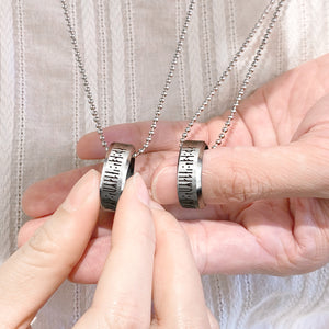 Couple Rune Ring Necklaces - Viking - To My Future Wife - I Am Yours Until Valhalla - Ukgndx25002