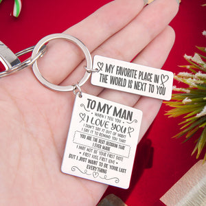 Personalised Calendar Keychain - To My Man - You Are The Best Decision that I ever made - Ukgkr26003 - Love My Soulmate