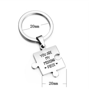 Puzzle Piece Keychain - Family - To My Girlfriend - I Love You With All I Am - Ukgkwd13002