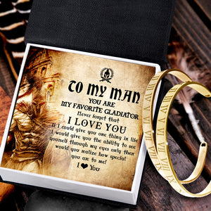 Roman Couple Bracelets - Roman - To My Man - I Love You - Ukgbt26005