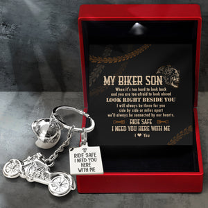 Classic Bike Keychain - Biker - To My Biker Son - You Are Capable Of Achieving Anything You Put Your Mind To - Ukgkt16019