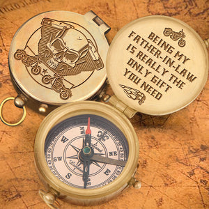 Engraved Compass - To My Father-In-Law - Being My Father-In-Law Is Really The Only Gift You Need - Ukgpb18004