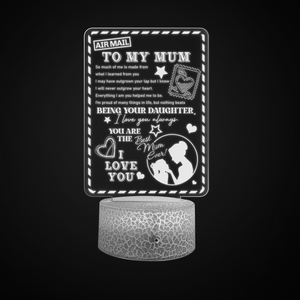 3D Led Light - Family - To My Mum - Nothing Beats Being Your Daughter - Ukglca19006