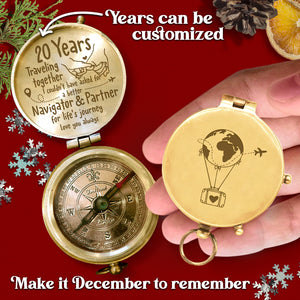 Personalised Engraved Compass - Travel - To My Loved One - Love You Always - Ukgpb15003
