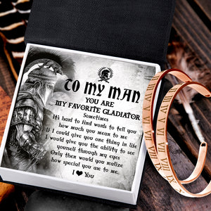 Roman Couple Bracelets - Roman - To My Man - You Are My Favorite Gladiator - Ukgbt26006