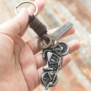 Motorcycle Keychain - To My Dad - You Will Always Be My Dad & My Hero - Ukgkx18002