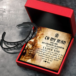 Roman Couple Bracelets - Roman - To My Man - I Love You - Ukgbt26005