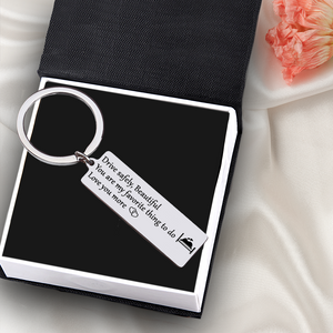 Engraved Keychain - Family - You Are My Favorite Thing To Do - Ukgkc13003