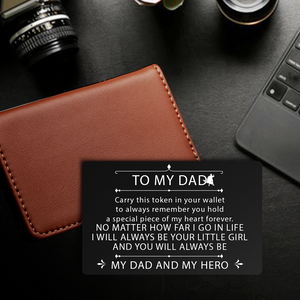 Wallet Card - Family - To My Dad - My Dad And My Hero - Ukgca18013