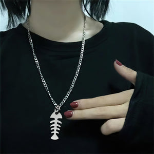 Fish Bone Necklace - Fishing - To My Greatest Catch - I Love You - Ukgngc13005