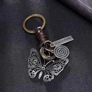 Butterfly Vintage Keychain - Butterfly - To My Wife - You're My Queen Forever - Ukgkwc15001