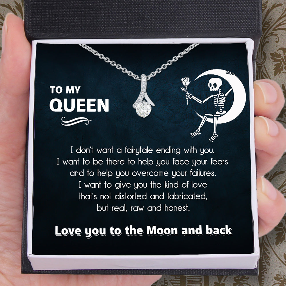 Alluring Beauty Necklace - Skull - To My Queen - Love You To The Moon And Back - Uksnb13005