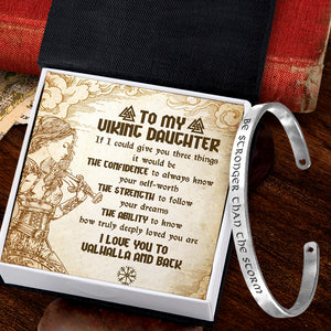 Viking Bracelet - Viking - To My Daughter - I Love You To Valhalla And Back - Ukgbzf17013