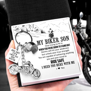 Classic Bike Keychain - To My Son - I Love You - Ukgkt16012