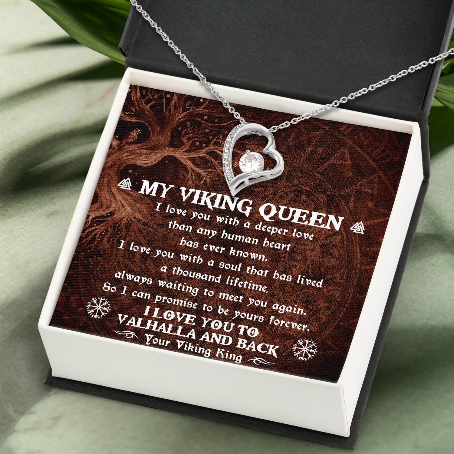 Forever Love Necklace - Viking - To My Viking Queen - Waiting To Meet You Again - Uksnr13001