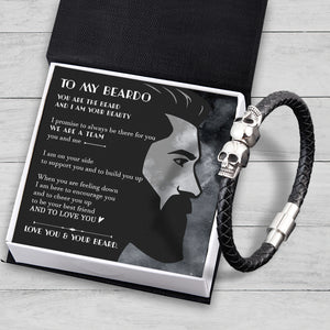 Skull Cuff Bracelet - Beard - To My Man - And To Love You - Ukgbbh26011